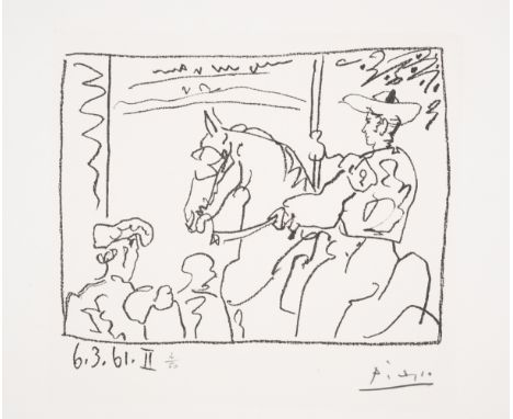 Pablo Picasso (1881-1973)Le Picador (Bloch 1013; Mourlot 347)Lithograph, 1961, signed in pencil, numbered from the edition of