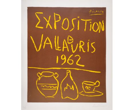 Pablo Picasso (1881-1973)Exposition Vallauris 1962 (Bloch 1299) Linocut printed in colours, 1962, signed in pencil, numbered 