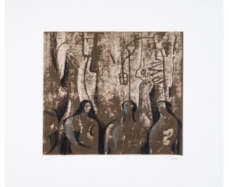 Henry Moore (1898-1986)The Three Marys (Cramer 627) Lithograph printed in colours, 1981, signed and inscribed 'e.a.' in penci