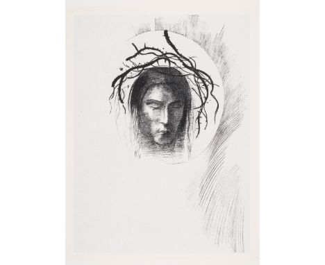 Odilon Redon (1840-1916)Le Jour Enfin Paraît... et dans le disque même du soleil, rayonne la face de Jésus-Christ (Plate 24),
