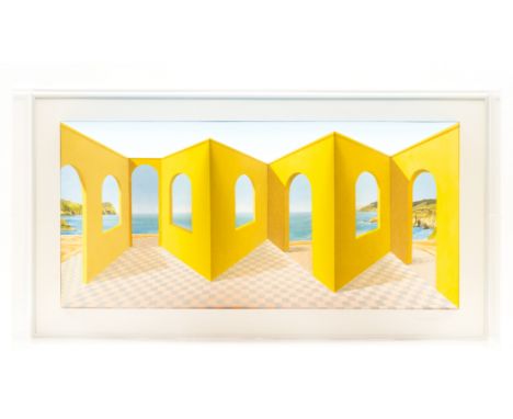 Patrick Hughes (b.1939) Openings 3D lithograph printed in colours with hand-colouring, 1998-99, signed and inscribed 'A/P 4/5