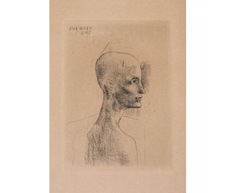 Pablo Picasso (1881-1973)Buste d'Homme, from La Suite des Saltimbanques (Bloch 4; Baer 5)Drypoint, 1905, from the edition of 