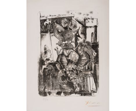 Pablo Picasso (1881-1973)Le Chevalier et le Page (Bloch 684; Mourlot 200)Lithograph, 1951, a strong richly inked impression, 