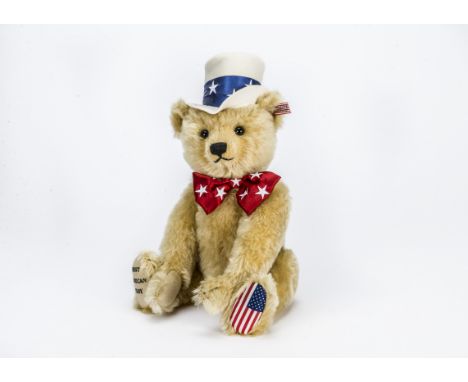 A Steiff limited edition The First American Teddy,  3155 for the year 2003 with certificate (no box)