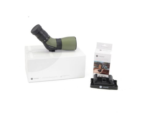 Hawke Nature-Trek Compact 9-27x56 spotting scope, with a Hawke smartphone adapter, both boxed