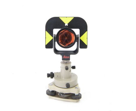 Leica GPR121 traverse prism serial no. 5509190, upon a Nikon W20 tribrach