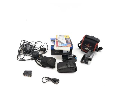 Olympus MJU Zoom 115 all weather compact camera serial no. 5555309, in soft shell case with instructions, together with an Ol