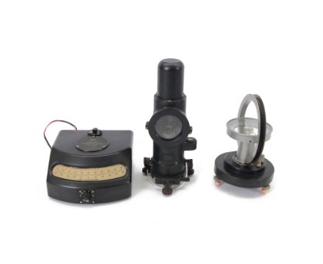 Three galvanometers, comprising Cambridge Instrument Co. Ltd ballistic galvanometer no. 439, Cambridge Instrument Co. Ltd spo