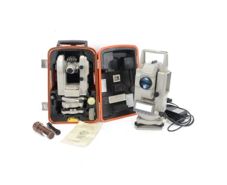 Sokkisha TM20HS digital theodolite, no. 33029, in fitted plastic case, together with a Sokkia Set 5A Total station
