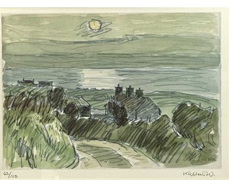 ‡ SIR KYFFIN WILLIAMS RA limited edition (62/100) print - 'Y Ffordd i Porth Cwyfan (The Way to Porth Cwyfan)', fully signed a