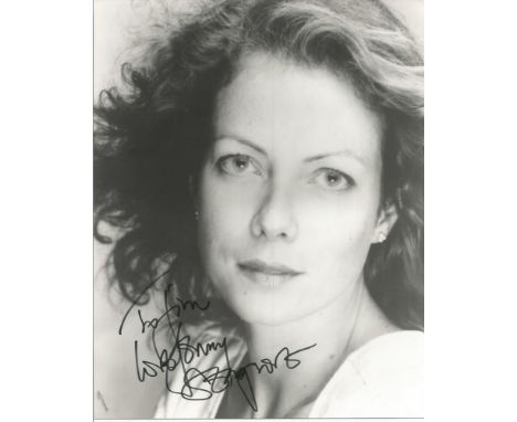 Jenny Seagrove signed 10x8 b/w photo. Dedicated. English actress. She trained at the Bristol Old Vic Theatre School and first