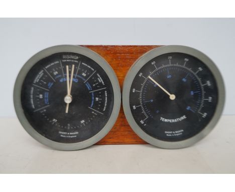 Short &amp; Mason car barometer/thermometer 