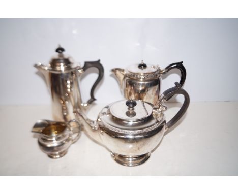 4 Piece silver plated tea service