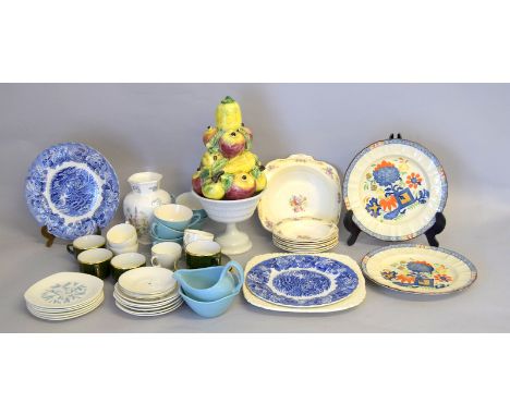 Mixed box of china to include Masons & Poole