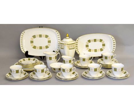 Copeland Spode Part Tea Set with Cake Plates. (36pieces)