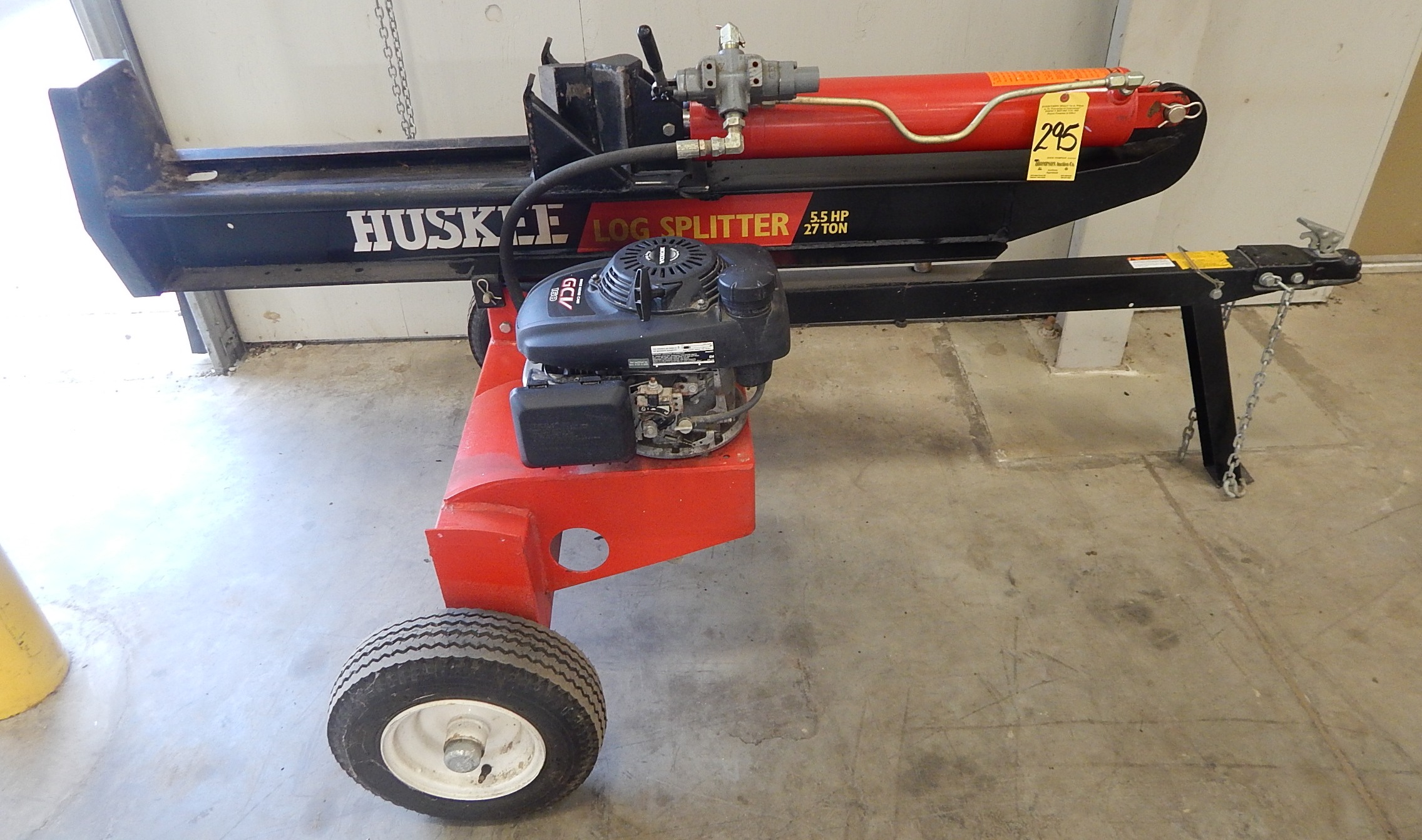 Huskee Portable Gas Powered Log Splitter, 5.5HP, 27Ton