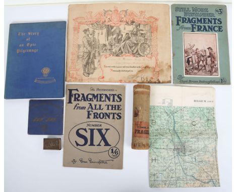 Great War Curios, consisting of memorial scroll to Serjt. RJ Wright, London Regt. (371042, Post Office Rifles), in original t