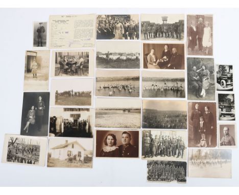 WW2 Polish Photographs/Postcards: Mixed size photographs and photo cards showing Polish armed forces in various scenes, group
