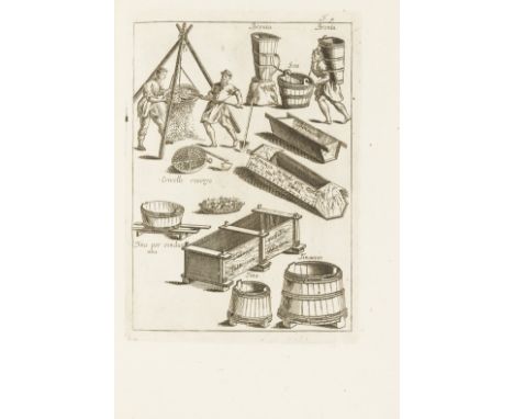 Crescentiis (Petrus de) Trattato della Agricoltura...traslatato nella favella Fiorentina, edited by 'Nferigno, 2 vol., engrav