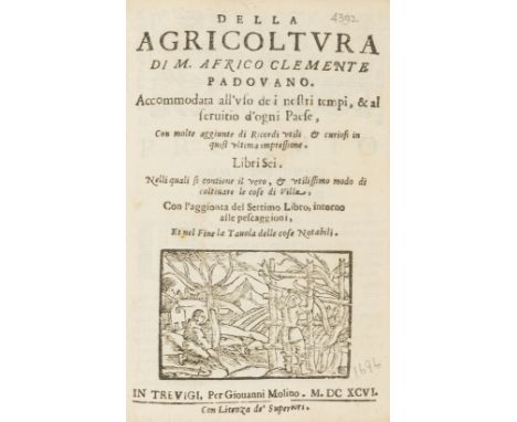 Magazzini (Vitale) Coltivazione Toscana, contemporary ink signatures to inside cover and notes to endpapers (front defective)
