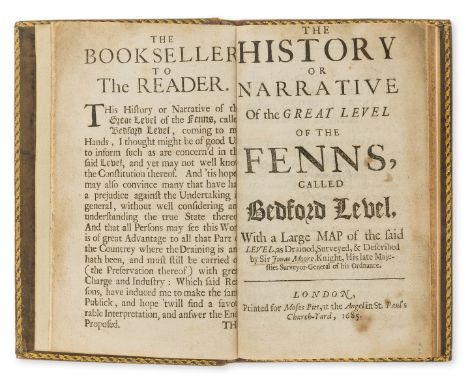 Fens Drainage.- Moore (Sir Jonas) The History or Narrative of the Great Level of the Fenns, called Bedford Level, first editi