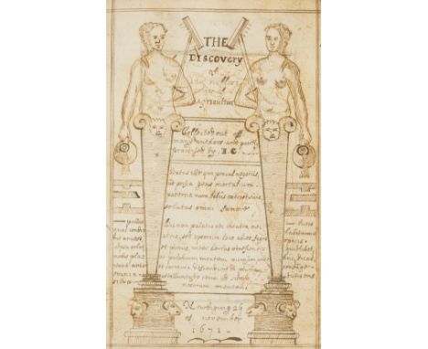 [?Clerk (Sir John, of Penicuik, first baronet, landowner and coal owner, 1649/50-1722)] Ane Compendious sistem of the noblest