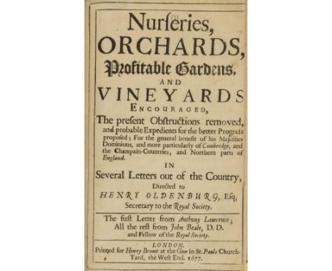 America.- Forster (John) Englands Happiness Increased...by A Plantation of Roots called Potatoes, first edition, initial lice