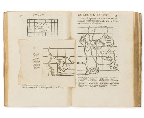 Gallandius (Petrus ) & Adrianus Turnebus, editors. De Agrorum Conditionibus, & constitutionibus limitum,  collation: *2 A-Z A