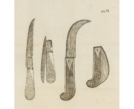 Salvini (Giovanni) Istruzione al suo Fattore di Campagna, first edition, folding woodcut plate of pruning knives, light margi