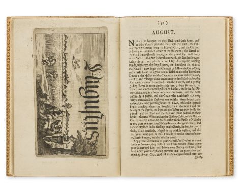 Stevenson (Matthew) The Twelve Moneths, first edition, one engraved plate and 11 full-page engraved illustrations, soiled, lo