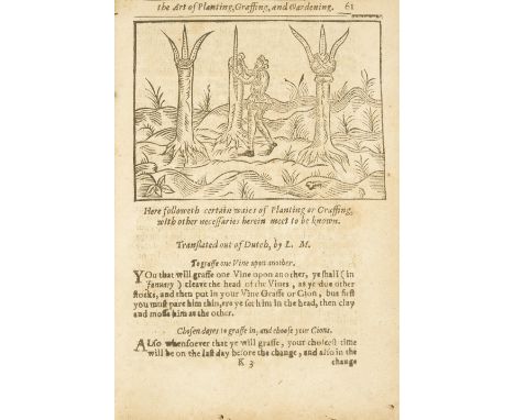 Gardens.- [Barker (Thomas)] The Country-mans Recreation, or the Art of Planting, Graffing, and Gardening, in three Books, sec