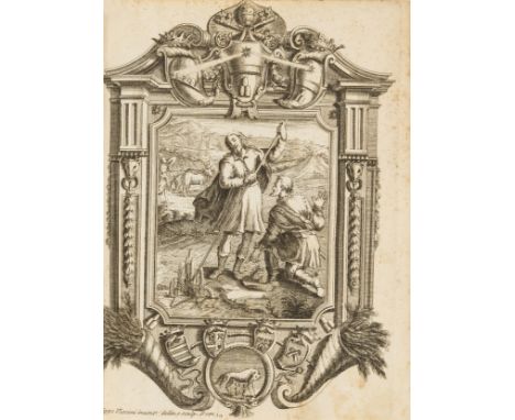 Gli Statuti dell'Agricoltura..., first edition, engraved frontispiece in ornate frame by Filippo Vasconi, woodcut head-pieces