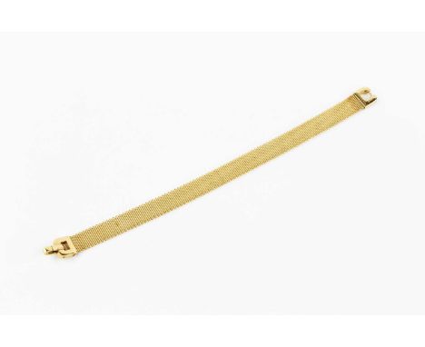 An 18ct gold fancy-link bracelet by Tiffany &amp; Co., of milanese-link design, signed T&amp;Co., with London hallmark, accom