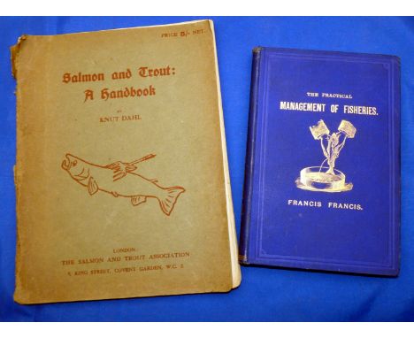 Francis, F - "The Practical Management Of Fisheries" 1st ed 1883, blue cloth binding, decorative text, tight clean interior, 