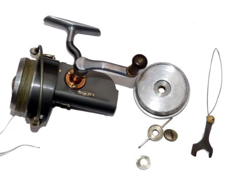 REEL & SPOOL: (2) Hardy Altex No.2 MkV spinning reel, retaining virtually all original finish, optional ratchet check, LHW fo