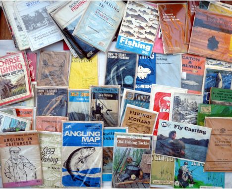 BOOKS & HANDBOOKS: (Qty) Large varied selection of fishing handbooks and catalogues incl. Abu Tight Lines 1982, 84 and 86, va