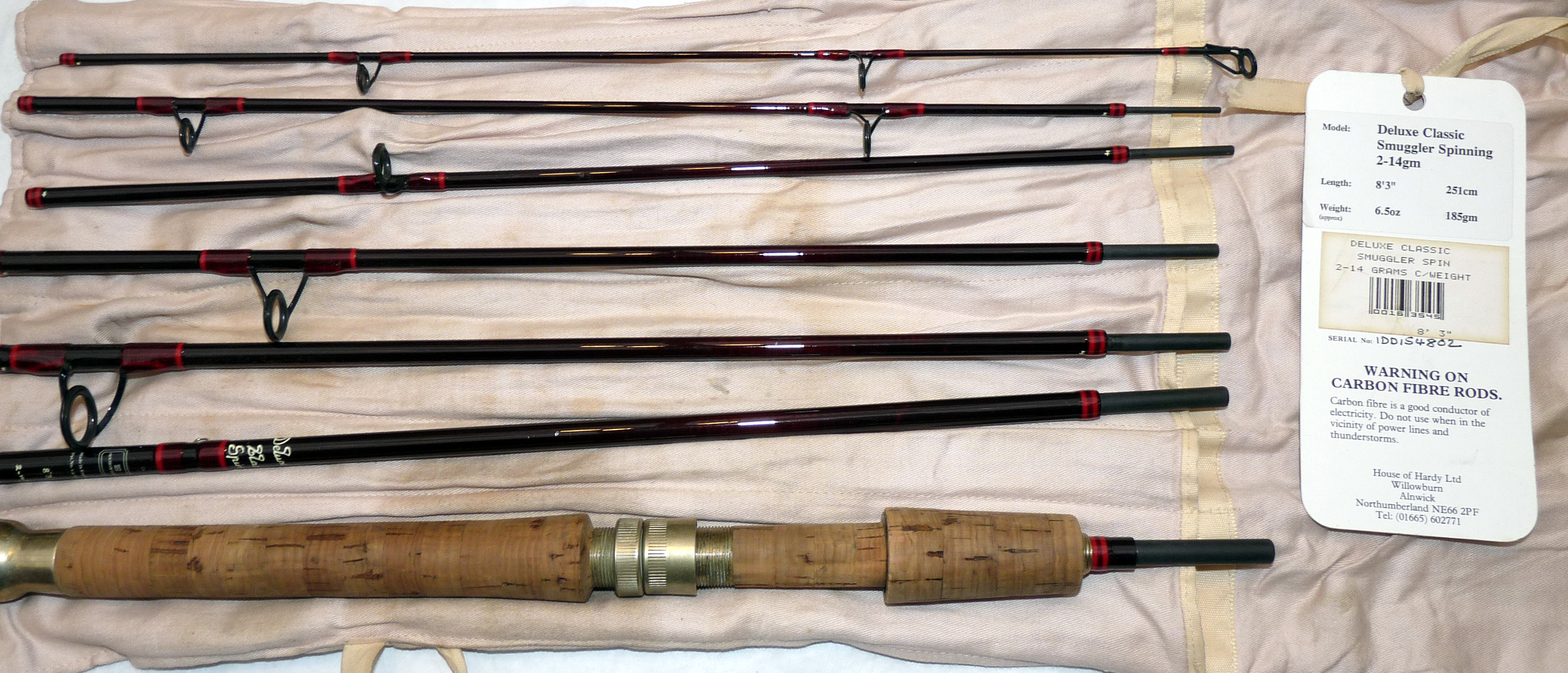 Hardy split cane rod serial numbers list