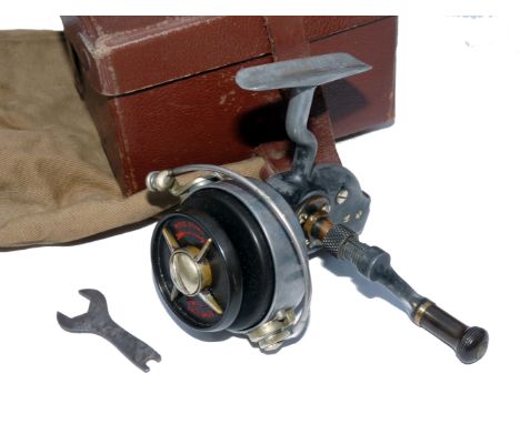 REEL: Hardy Altex No.1 Mk1V trout spinning reel, manual bail arm, LHW folding handle, ebonite spool, good operating condition