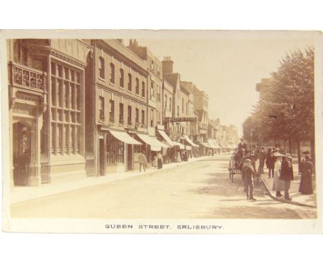 POSTCARDS - ASSORTED  Approximately 215 cards, comprising real photographic views of Queen Street, Salisbury (by Whitfield, C