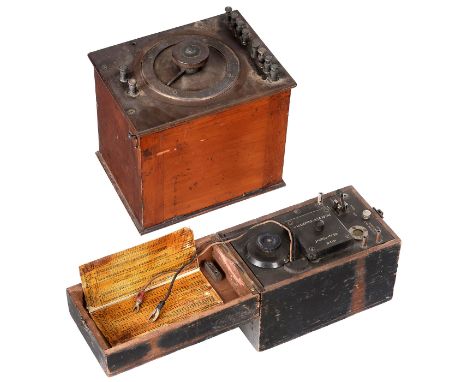 Bellini-Tosi-Funkpeiler, um 1912Marconi's Wireless Telegraph Co. Ltd, London. Nr. 146950, Funkgoniometer zur Verwendung mit a
