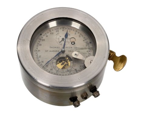 Englischer Meßchronometer von Thomas Mercer, um 1950Signiert "Thomas Mercer Ltd., St. Albans, England", Nr. 18494, 2-Tage-Wer