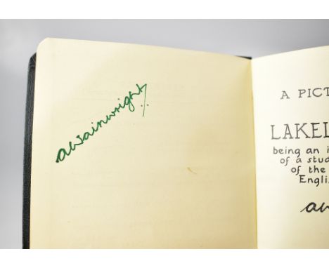 WAINWRIGHT; a signed copy of 'A Pictorial Guide to the Lakeland Fells, Book One: The Eastern Fells' by A Wainwright, signed i