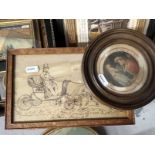 18th/19th cent. French Mezzotint: