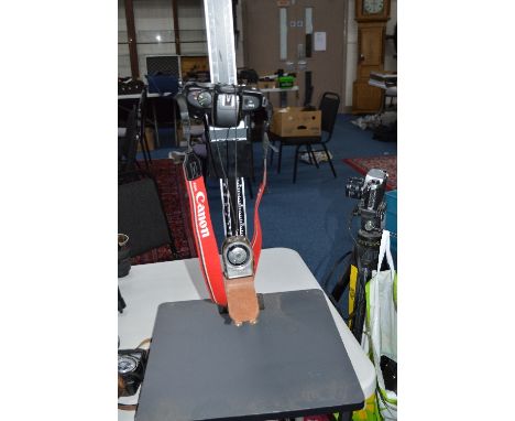 A CANON EOS 750 CAMERA, a CS320S copy stand and a Hanimex light Meter