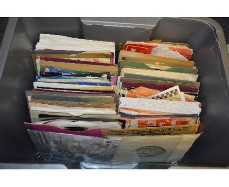 A BOX OF OVER ONE HUNDRED AND FIFTY SINGLES FROM THE 1950'S THROUGH TO 1990'S