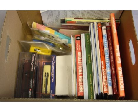 OF TROLLEYBUS INTEREST, a collection of models (Corgi OOC and EFE), books, photographs and other ephemera relating to trolley