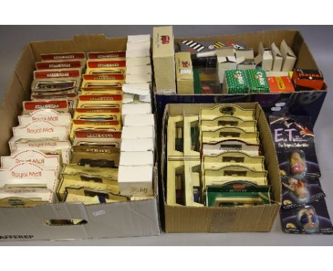 A QUANTITY OF ASSORTED BOXED MODERN DIECAST VEHICLES, etc, to include Corgi Classics, Brumm, Rio, Lledo 'Days Gone', LJN E.T.