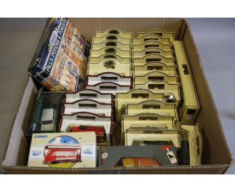 A QUANTITY OF BOXED ASSORTED MODERN DIECAST VEHICLES, to include Corgi Classics, assorted Lledo and Matchbox, etc (two boxes)