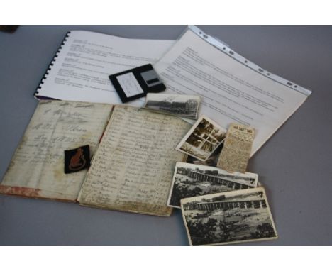 A HAND WRITTEN DIARY AND ACCOUNT OF THE LIFE AND SERVICE IN THE GREAT WAR OF STOKER TOM HOUGHTON, who served aboard HMS Albio
