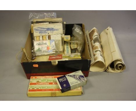 A QUANTITY OF UNBUILT VINTAGE AIRFIX AND SUPERQUICK CONSTRUCTION KITS, to include 1/72 scale Hawker Hurricane IV RP with type